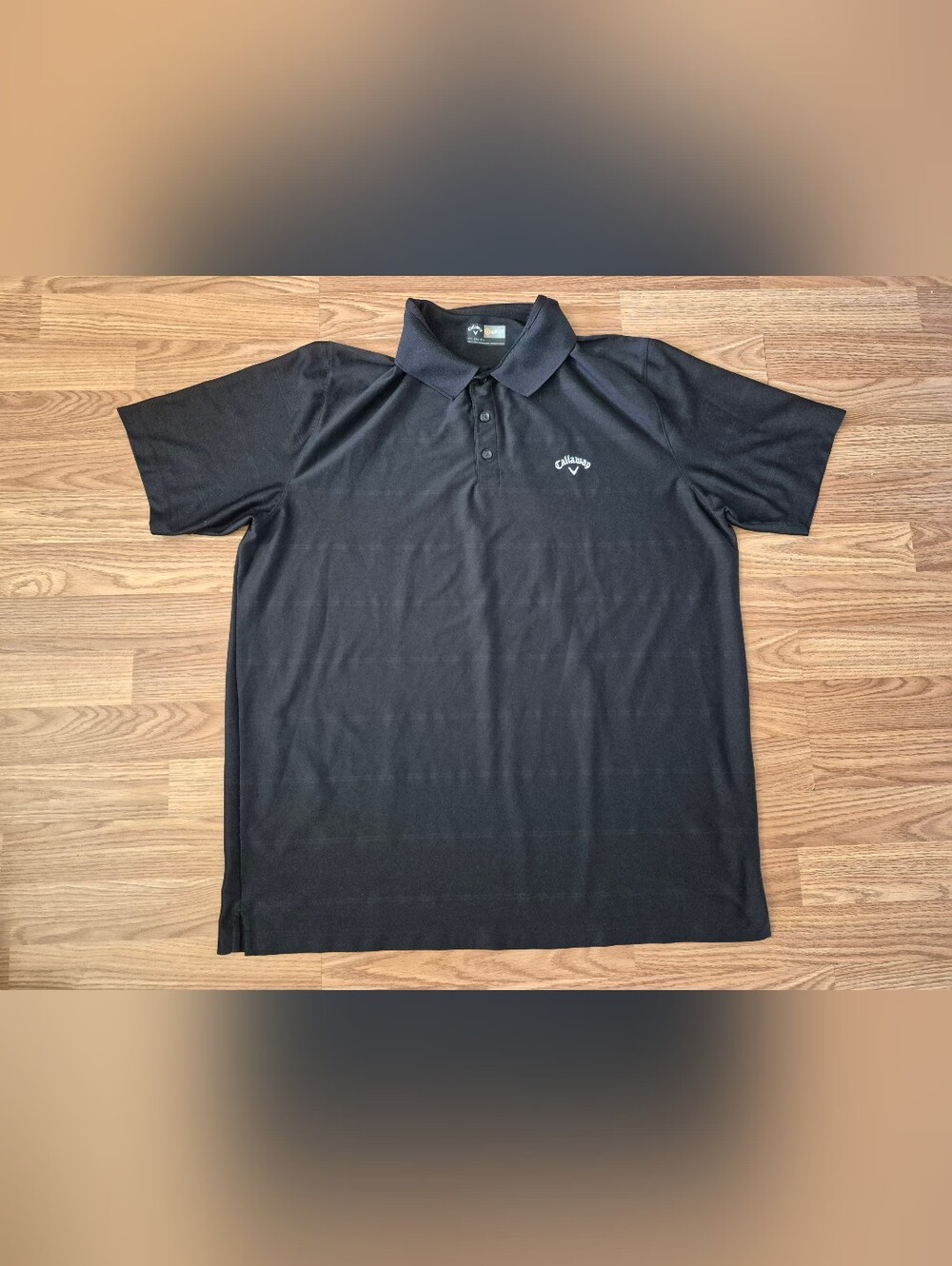 Callaway Opti Dri Men's Black Golf Polo Shirt
